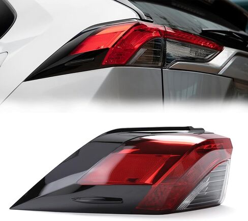 Rear LED Tail Light Assembly, Right Passenger Side Outer Brake Tail Lamp, for Toyota RAV4 2019 2020 2021, Replace# 81550-0R090, TO2805148 in Kuwait