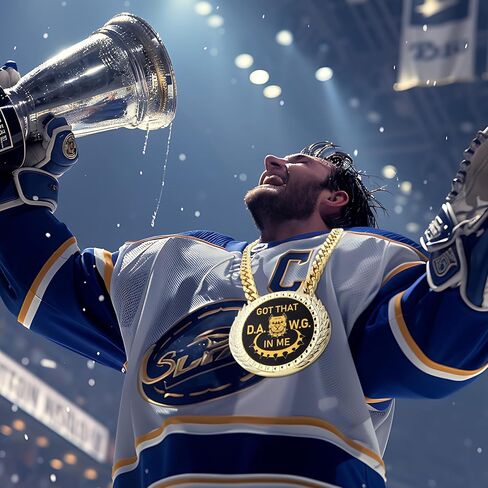 1PCS Got That Dawg in Me Turnover Chain Medal Goat Trophy Necklace Champion Chain for Football MVP 6 Inch Big Gold Awards Fantasy Basketball Soccer Sports Competitions Athlete Prize Gifts in Kuwait