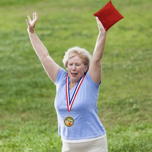 Huquary 3 Pcs Cornhole Award Medals Bulk with Neck Ribbon 2 Inch Sport Medal Trophy Gold Sliver Bronze Medal Award for Team Tournaments Prize Participation Competitions School Match Party Favors in Saudi Arabia