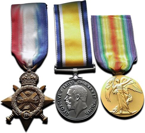 Goldbrothers13 WW1 ميداليات الثلاثي 1914-15 نجمة وحرب وميدالية النصر نسخة جديدة in Kuwait
