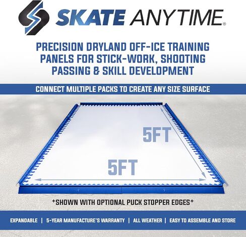 Skate Anytime Precision Dryland Hockey Tiles – Expandable Off-Ice Hockey Training Zones for Stickhandling, Passing & Shooting in Saudi Arabia