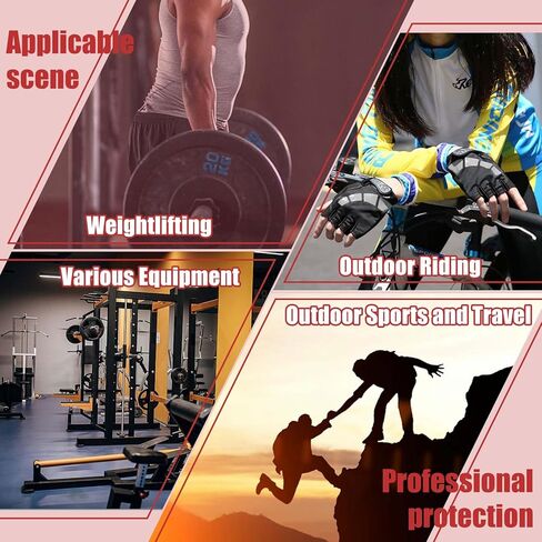 Workout Gloves for Men and Women, Gym Exercise Gloves for Weight Lifting, Cycling, Gym, Training, Breathable, Black in Saudi Arabia