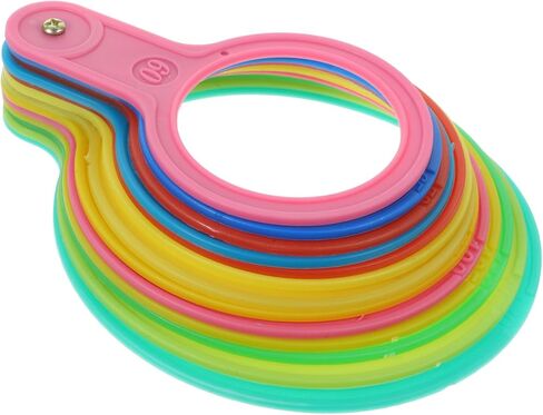 Gatuida Fruits Diameter Gauge Lap Plastic Measuring Ring Fruit Measuring Circle Tool for Farm Market in Saudi Arabia