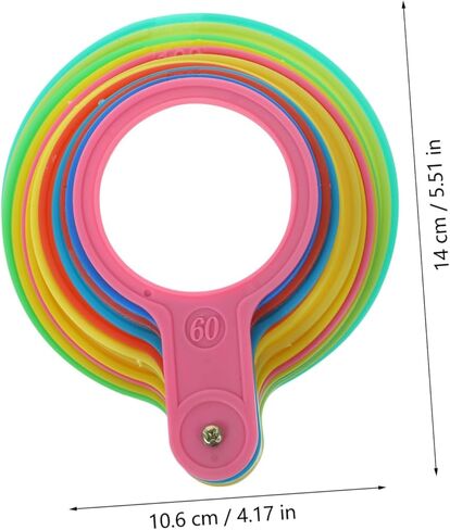Gatuida Fruits Diameter Gauge Lap Plastic Measuring Ring Fruit Measuring Circle Tool for Farm Market in Saudi Arabia