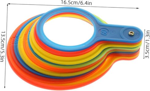 POPETPOP 2pcs Tomato Diameter Measuring Circles Precision Fruit Gauge for Accurate Sizing of Vegetables for Fruits Sorting in Saudi Arabia