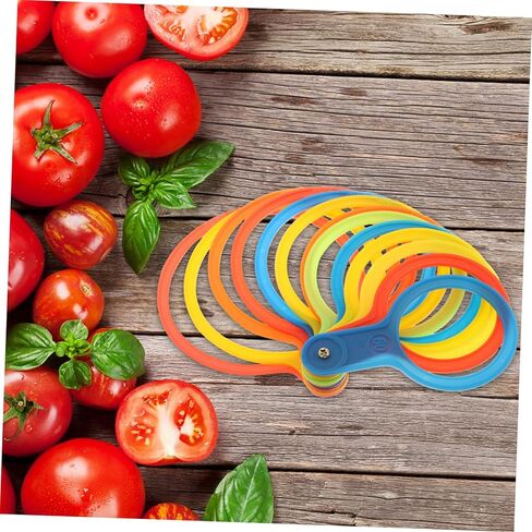 POPETPOP 2pcs Tomato Diameter Measuring Circles Precision Fruit Gauge for Accurate Sizing of Vegetables for Fruits Sorting in Saudi Arabia