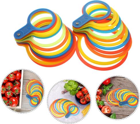 POPETPOP 2pcs Tomato Diameter Measuring Circles Precision Fruit Gauge for Accurate Sizing of Vegetables for Fruits Sorting in Saudi Arabia