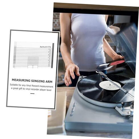 Alipis Vinyl Record Player Azimuth Ruler Measurement Tool for Accurate Tonearm Alignment Premium Calibration Accessory for Turntable Enthusiasts in Saudi Arabia