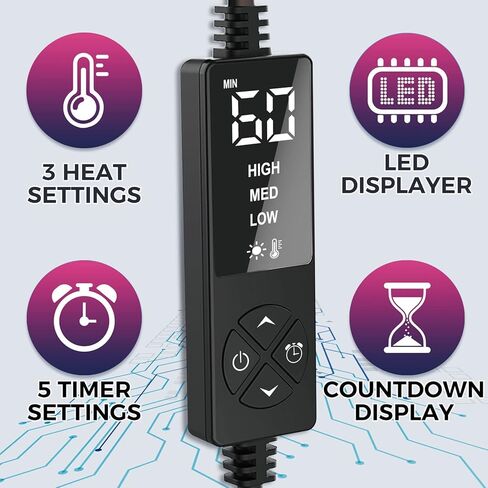 Moist Heat Sinus Pressure Relief Mask with 3 Heat Settings, Extra Large Face Heating Pad for Eyes, Sinusitis, Hormone Migraine, Tension Headache Relief in Kuwait