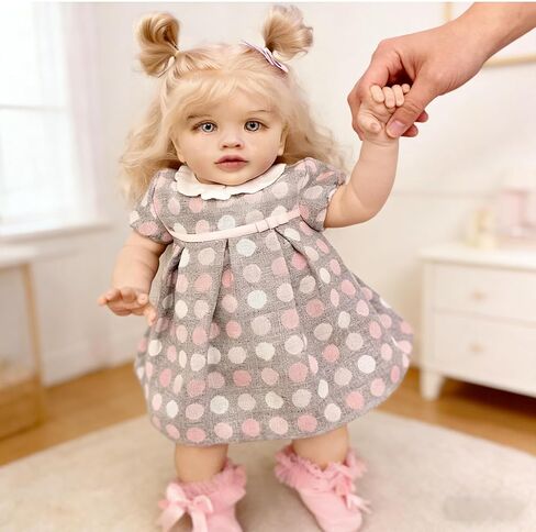 Rxdoll African African American Reborn Baby Dolls Toddler Girl 26 بوصة كبيرة الحجم من جديد توددر دمية سوداء دمى البنات الجسم واقعية واقعية الطفل التي تبدو أطفال حقيقية من السيليكون in Kuwait