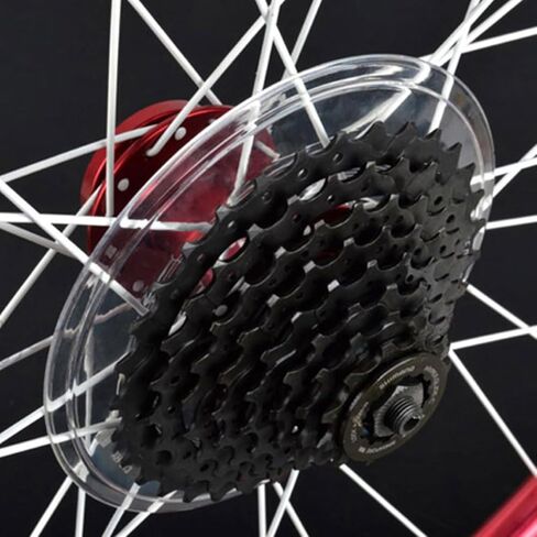 UPKOCH 2Pcs Lightweight Bike Flywheel Guard Transparent Dirt Cover for Rear Hub Protection Durable Cycling Accessories for Mountain and Road Bikes in Saudi Arabia