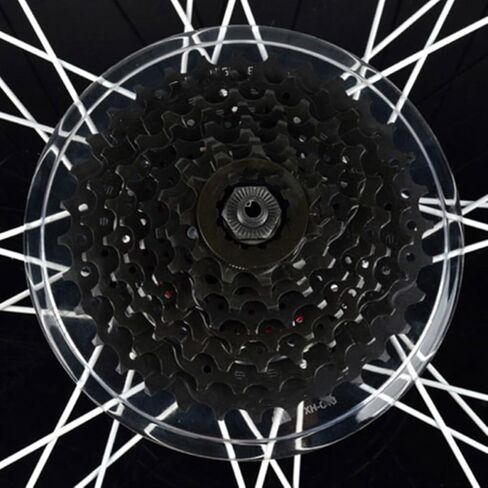 UPKOCH 2Pcs Lightweight Bike Flywheel Guard Transparent Dirt Cover for Rear Hub Protection Durable Cycling Accessories for Mountain and Road Bikes in Saudi Arabia