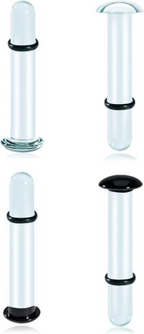 DOEARKO 4PCS Glass Ear Gauges Stretching Kit Plugs Comfy Stretching Fashion Body Piercing gauge stretching kit 1.2mm-16mm in Saudi Arabia