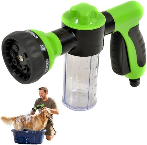 غسل سيارة الكلاب الطائرات لغسل في الهواء الطلق ، Japard Cannon Soap Foam Foam Blaster Gun ، 8 إعدادات الرش تتصل بخرطوم الحديقة in Saudi Arabia