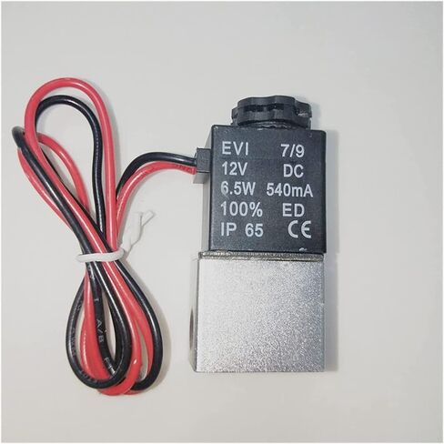 DC12V Solenoid Valve 1/4 1/8 Inch 2Way Normally Open Direct-Acting Pneumatic Valves Water Air Gas Hot Useful in Saudi Arabia