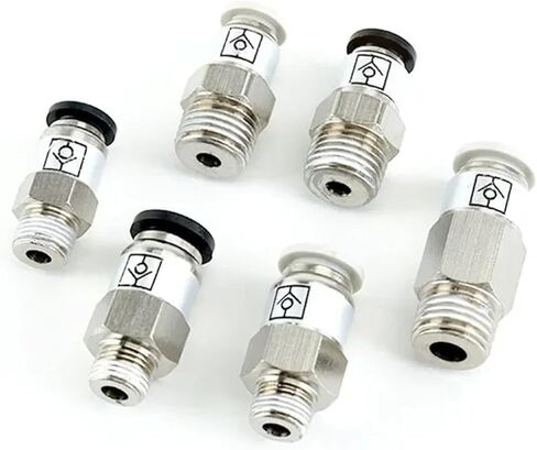 AKH Pneumatic Check Valve One-way Exhaust Straight-through SPC8-02 VPC8-01 Backflow Thread 1/8 1/4 3/8 1Pcs(VPC1204) in Saudi Arabia
