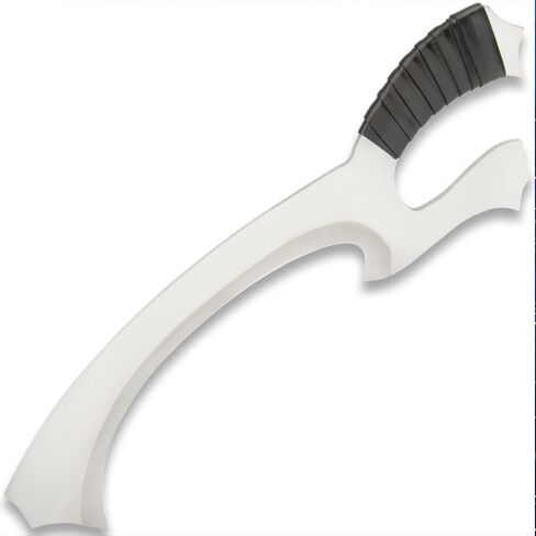 Klingon Fantasy Short Sword | Stainless Steel Construction | 9 1/2" Upswept Blade | Leather-Wrapped Handle | Modified Gut-Hook | Knuckle-Guard Design | 18" Overall in Kuwait