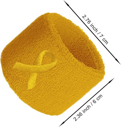 سوار معصم مطرز بشريط للتوعية بالسرطان (عصابة رأس) - زوج واحد in Kuwait