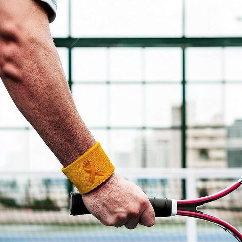 سوار معصم مطرز بشريط للتوعية بالسرطان (عصابة رأس) - زوج واحد in Kuwait