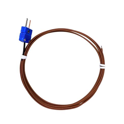 T-Type Thermocouple Probe 3-Pack 1M Brown Teflon Insulated Thermocouple Wire with Mini Flat 2-Pin Connector Low Temperature Sensor Probe for Meters Testers Temperature Range from 32°F to 392°F in Saudi Arabia