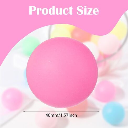 MAQUITA 150 Pack Table Tennis Balls, 40mm Colored Plastic Balls Beer Ball Bulk with 2 Pack Marker Pen, Washable Small Game Ball for Games, Arts and Craft, Party Decor, Pet Toys in Saudi Arabia