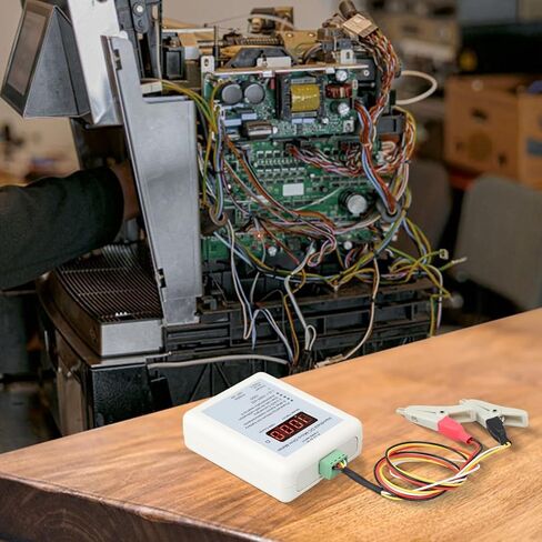 YMC01 Portable DC Milliohm Meter Digital Low Resistance Tester With Four-Wire Kelvin Testing For Transformer Motor Coil Resistance Measurement Type-C Charging 2R Range(Small clip 2R) in Saudi Arabia