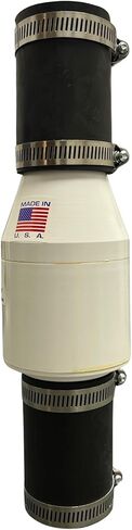2069 Silent Sump Check Valve, 1-1/2" Inline Check Valve with ABS Housing, Rubber Hose Couplings & Stainless Steel Clamps – Part# 4420-465 in Kuwait