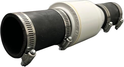 2069 Silent Sump Check Valve, 1-1/2" Inline Check Valve with ABS Housing, Rubber Hose Couplings & Stainless Steel Clamps – Part# 4420-465 in Kuwait