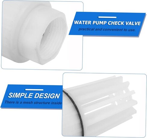 OUNONA 1-Inch Plastic Foot Valve for Well Pumps Threaded Check Valve for Backflow Prevention and Liquid Transfer in Saudi Arabia