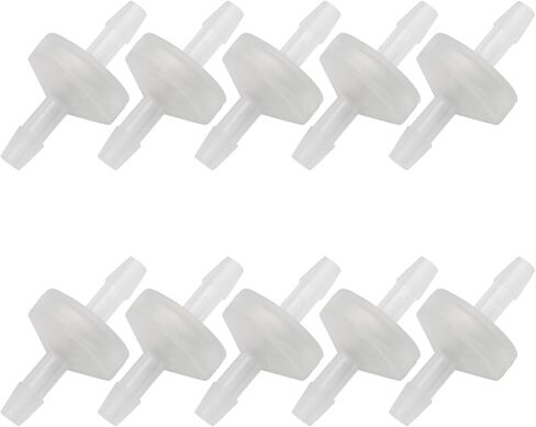 1/8"(3mm) One Way Check Valve, 10 Pcs Barb Hose Inline Non Return for Fuel, Oil, Water, Air in Kuwait