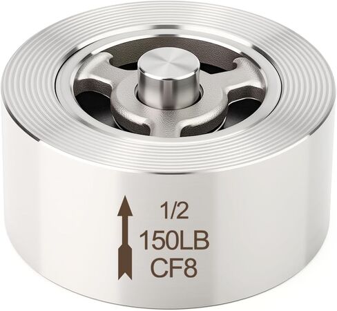 TAISHER 1PCS 304 Stainless Steel 3/4" Flange Clamp Check Valve，Backflow Prevention, One Way Check Valve in Saudi Arabia
