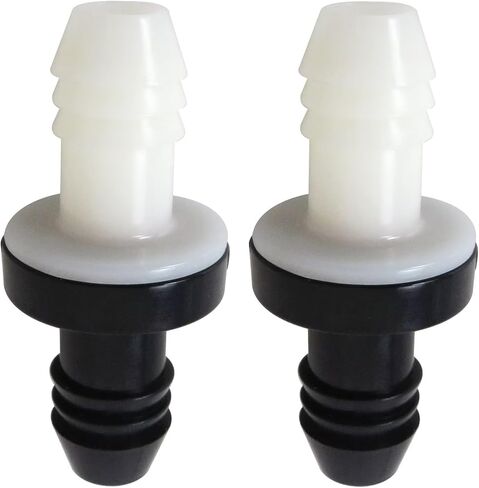 [Upgraded] 2-Pack Inline Vacuum Barbed One Way Check Valve, 3/8" 10mm Brake Booster ABS Plug-In Barb Non Return Valve for Fuel Gas Liquid Air in Saudi Arabia