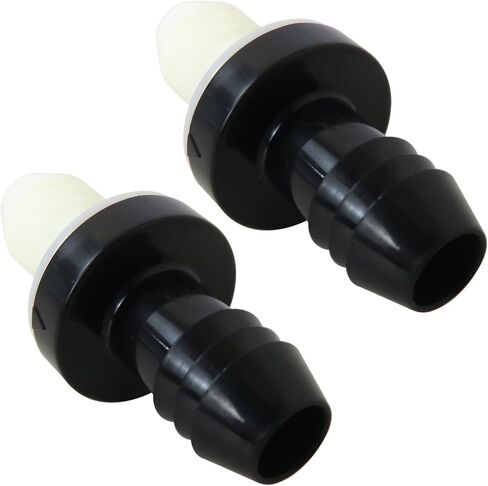 [Upgraded] 2-Pack Inline Vacuum Barbed One Way Check Valve, 3/8" 10mm Brake Booster ABS Plug-In Barb Non Return Valve for Fuel Gas Liquid Air in Saudi Arabia
