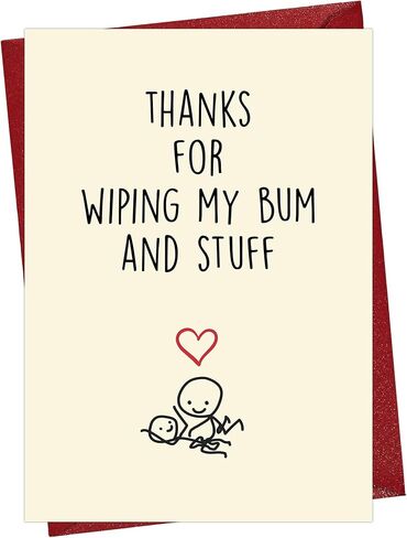 Cheerin Funny Father's Day Card – Sweet Cards for Dads from Daughter or Son – Cute Birthday Gift for Mom or Dad – Thank You Card for Dad, Grandma or Grandpa in Kuwait