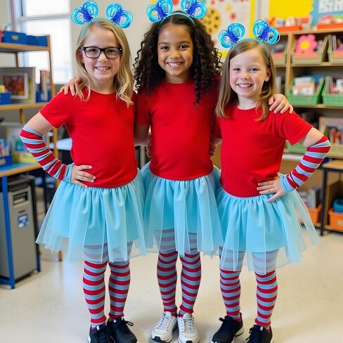 ZLIXING Socks with Gloves Headband for Costume Accessories Women Girls Adult Kids Shirt Dress Outfit Accessories in Kuwait