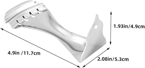 BESPORTBLE 4 Metal Tailpiece for String Guitar Durable Bridge Accessory Smooth Edges for Resonator Guitar Replacement for Guitarists Elegant Design for Enhanced Playability in Saudi Arabia