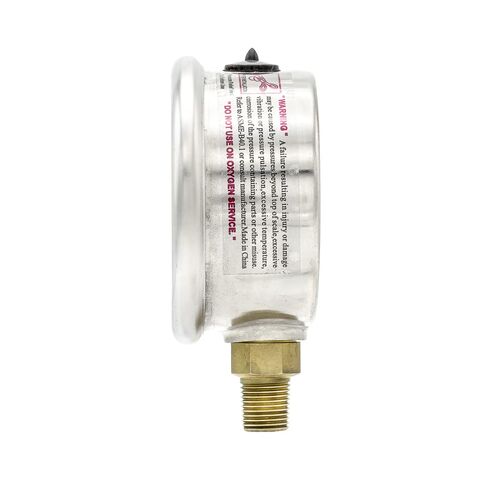 Liquid Filled Lower Mount Pressure Gauge with 2" Dial, 0-1000 PSI, 1/8" Male NPT Connection, Stainless Steel CASE and Bezel (1) in Saudi Arabia