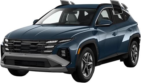 AUTOTEK Precut Windows Tint Film All Sides Cars Sun Blocking Protection Privacy Anti Shatter Glass 2 Ply Film Any Tint Shade kit for Hyundai Tucson 2022-2025 in Saudi Arabia