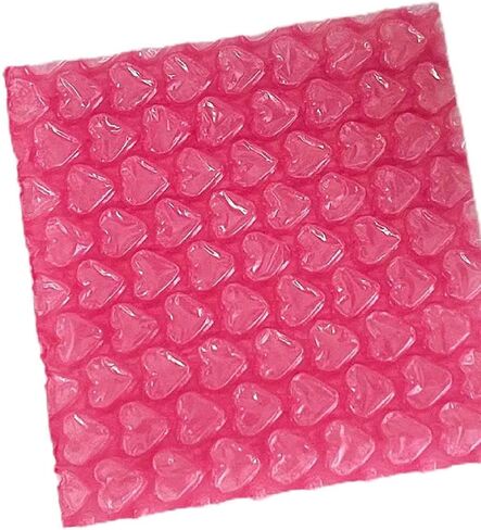 100 قطعة من أكياس فقاعات الحب على شكل قلب، أكياس إسفنجية مزدوجة الجدران، أغطية عبوات مناسبة لتخزين MOV، أحمر وردي، S in Kuwait