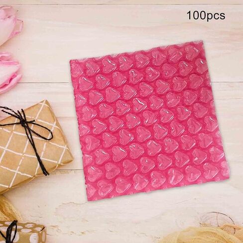 100 قطعة من أكياس فقاعات الحب على شكل قلب، أكياس إسفنجية مزدوجة الجدران، أغطية عبوات مناسبة لتخزين MOV، أحمر وردي، S in Kuwait