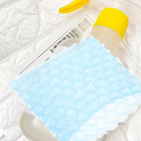 60 قطعة من الحقائب ذات اللون الأزرق الفاتح على شكل قلب، أكياس حماية مزدوجة الجدران للشحن والتغليف والبريد مع حشوة سميكة مضادة للصدمات مناسبة لحماية العناصر الهشة in Kuwait