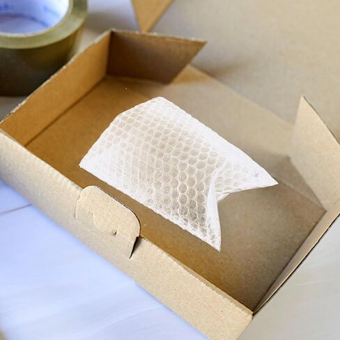 GARVALON 100 Pcs Small Bubble Pouch 5.91 X 3.94 Inches Double Wall Plastic Bubble Packing Bags Shockproof Protective Storage Pouches for Shipping and Business Packaging in Kuwait