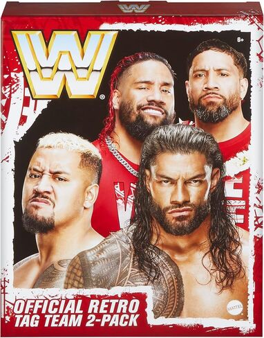 WWE Bloodline Retro 4-Pack Ringside حصريًا (Roman Reigns، Solo Sikoa، Jey USO وJimmy USO) in Saudi Arabia