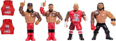 WWE Bloodline Retro 4-Pack Ringside حصريًا (Roman Reigns، Solo Sikoa، Jey USO وJimmy USO) in Saudi Arabia