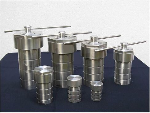 Laboratory hydrothermal Kettle 25ml/50ml/100ml/200ml/500ml/1000ml hydrothermal Synthesis Reaction Kettle(1000ML Complete Set) in Saudi Arabia
