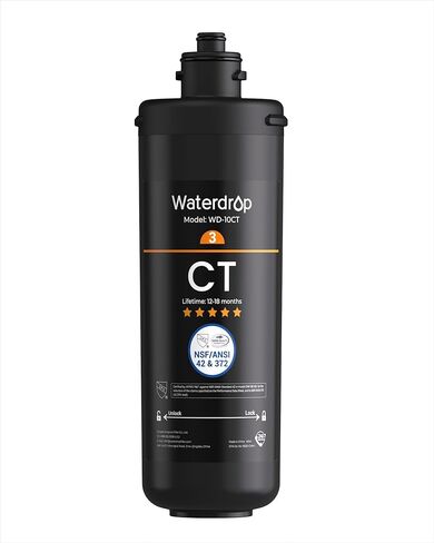 فلتر مياه Waterdrop WD-10PP تحت الحوض، بديل لنظام تصفية المياه Waterdrop TSA & TSB &TSB-CM ثلاثي المراحل تحت الحوض in Kuwait