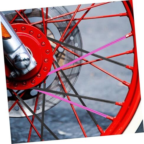 مجموعة أغطية حافة الدراجة الملونة 144 قطعة للدراجات النارية والدراجات الجبلية وأكمام واقية من الجلد للأوساخ وملحقات ملائمة عالمية in Kuwait