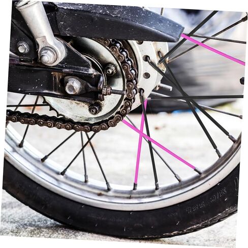 مجموعة أغطية حافة الدراجة الملونة 144 قطعة للدراجات النارية والدراجات الجبلية وأكمام واقية من الجلد للأوساخ وملحقات ملائمة عالمية in Kuwait