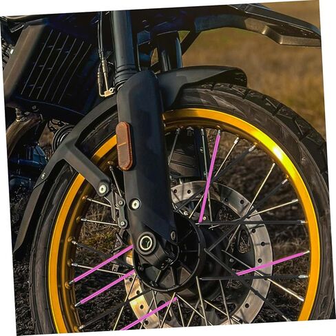 مجموعة أغطية حافة الدراجة الملونة 144 قطعة للدراجات النارية والدراجات الجبلية وأكمام واقية من الجلد للأوساخ وملحقات ملائمة عالمية in Kuwait