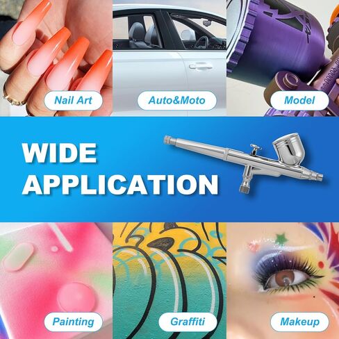 Premium10-Ft Braided Airbrush Hose with US-Standard Air Compressor Quick Connect and 1/8" to 1/4" Adapter, Compatible with Harder & Steenbeck, Iwata, Badger and Other Mainstream Airbrushes in Kuwait